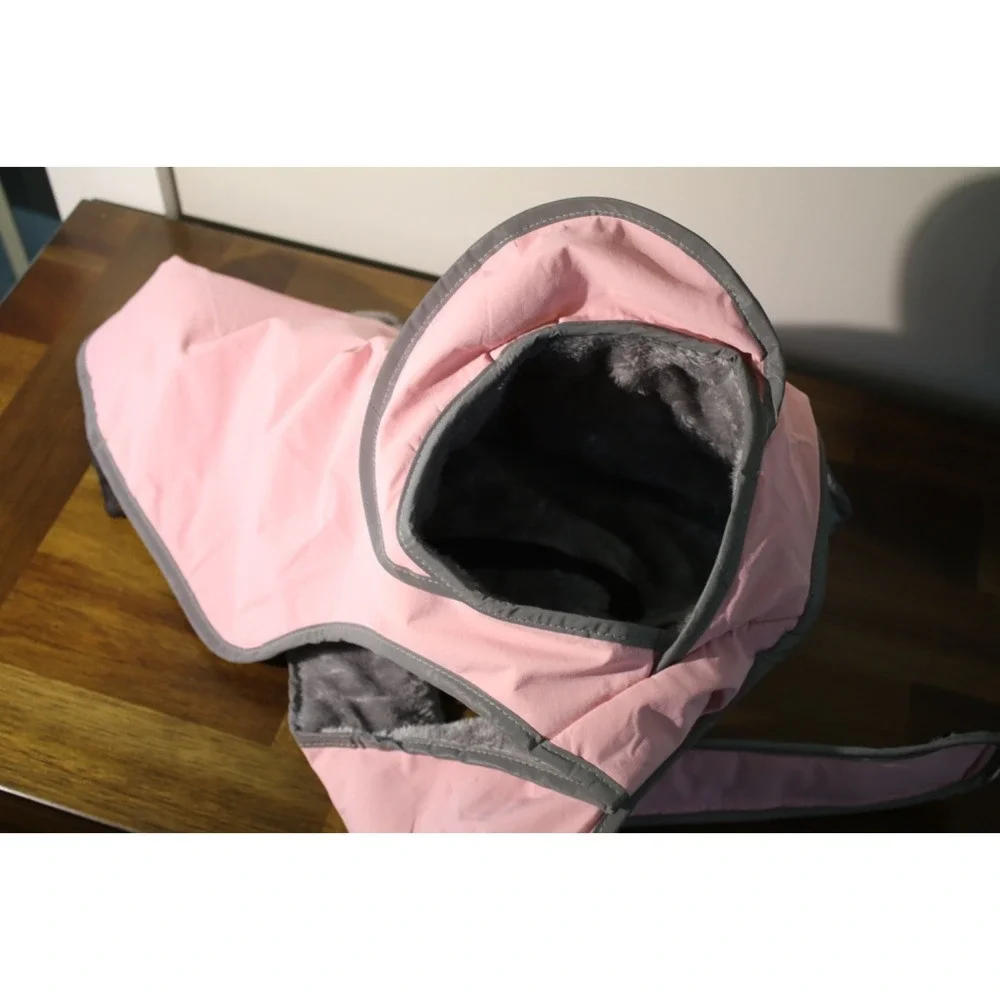 Dog Winter Coat Pink - Picture 2 of 4
